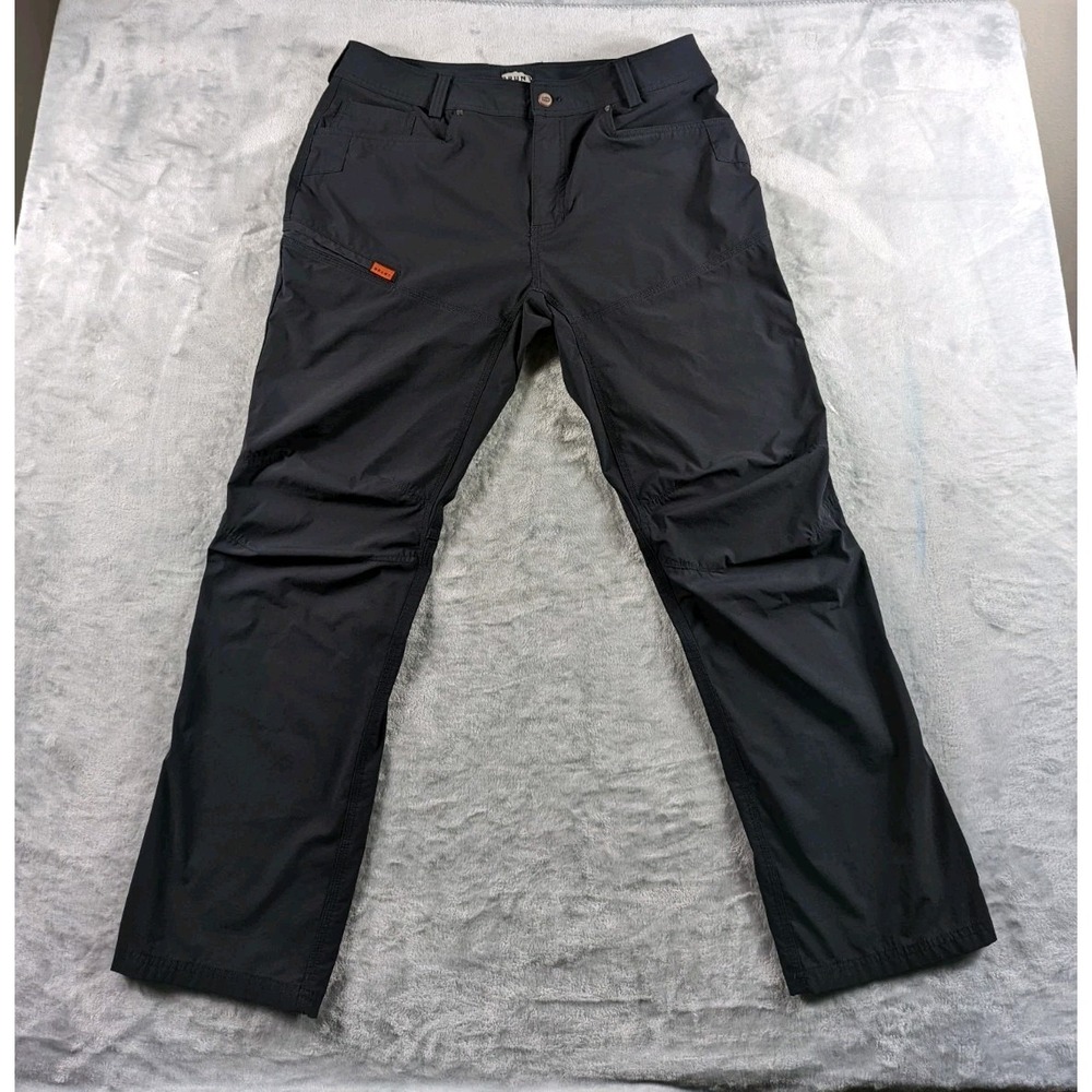 BRUNT Costello Ripstop Pants Mens 36x32 Black Stretch Lightweight Workwear
